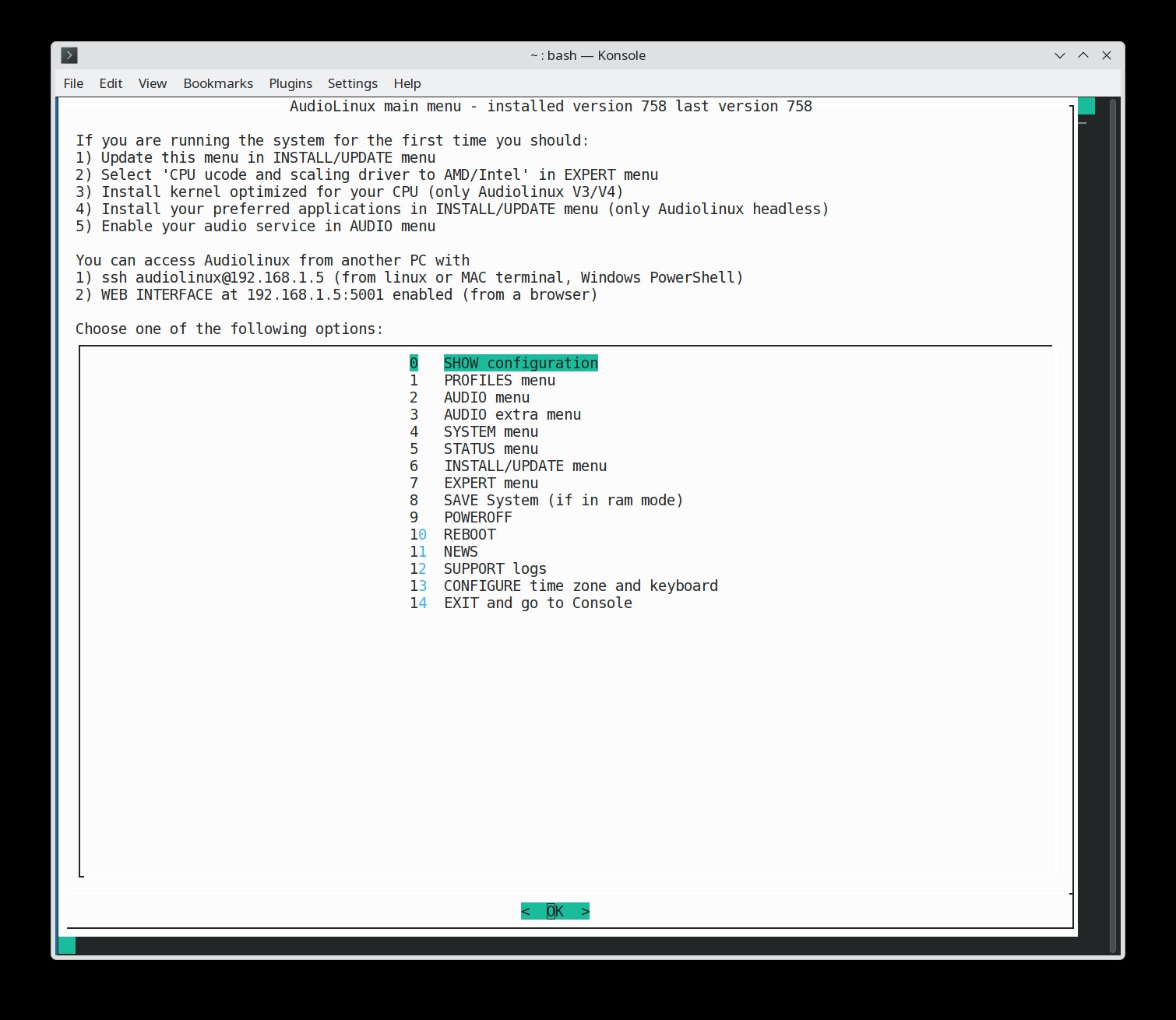 Audiolinux The Audiophile Realtime Plug Play Operative System